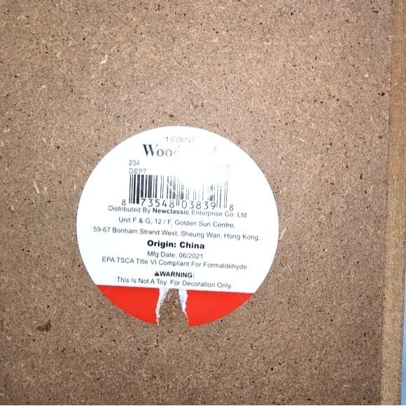 Holiday Decor Bundle of Wood & Metal Sled and Christmas Tree Chalkboard - Picture 8 of 9